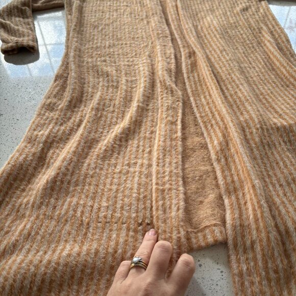 G.I.L.I Golden and fuzzy cardigan/duster G.I.L.I sweater - Picture 4 of 6